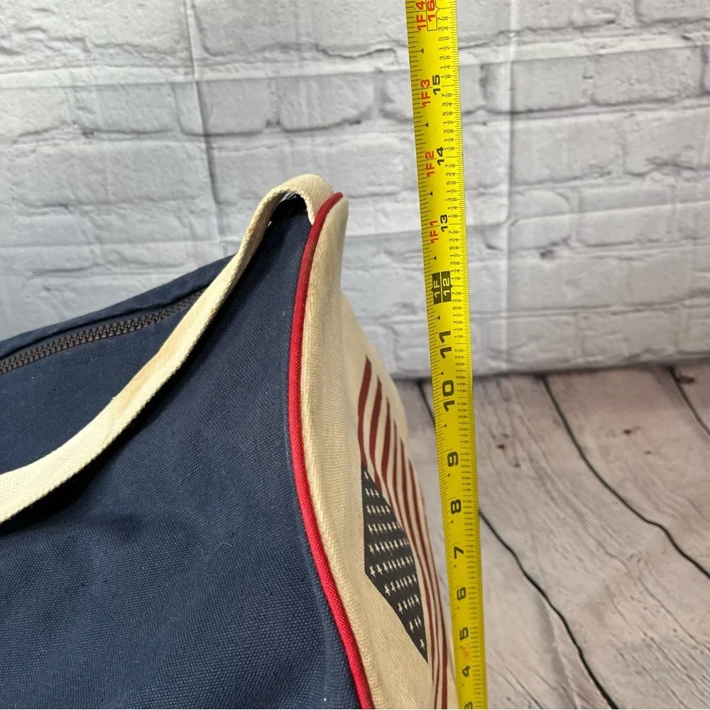 Vintage Bell Atlantic Yellow Pages Duffle Bag Equipment Blue Canvas Tote Phone